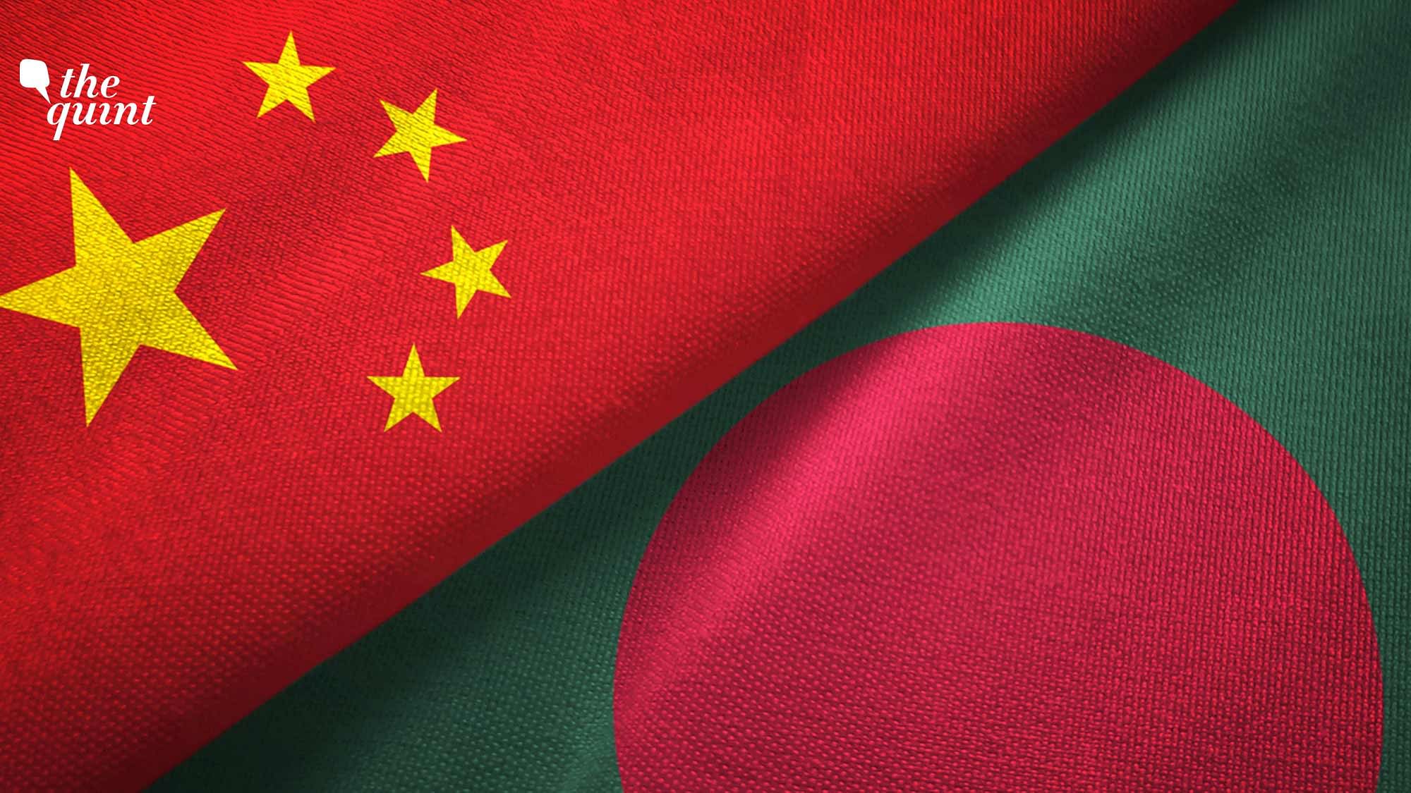 Image of China and Bangladesh flags used for representational purposes.