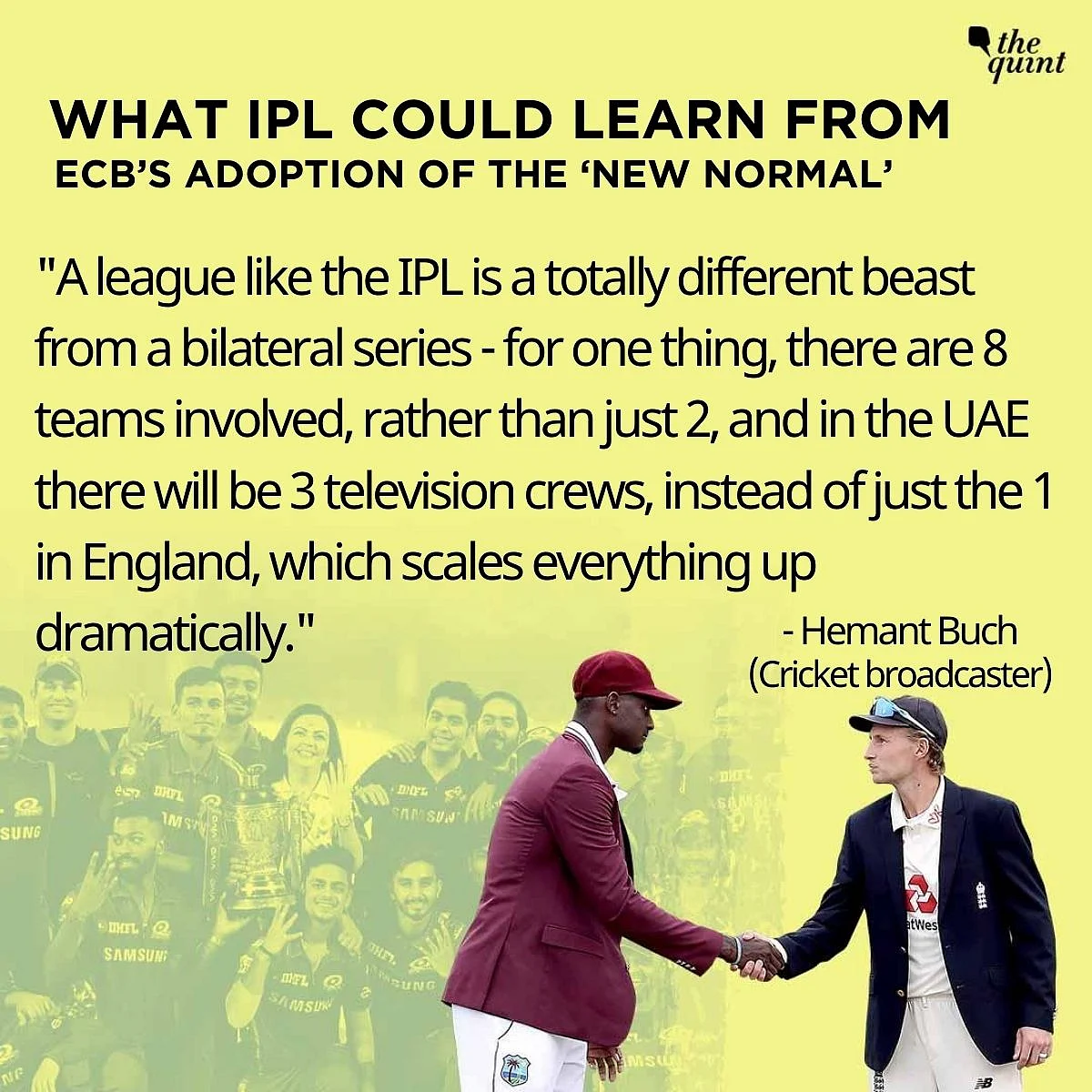 England-WI Test Series Learnings Could Help BCCI Pull Off IPL