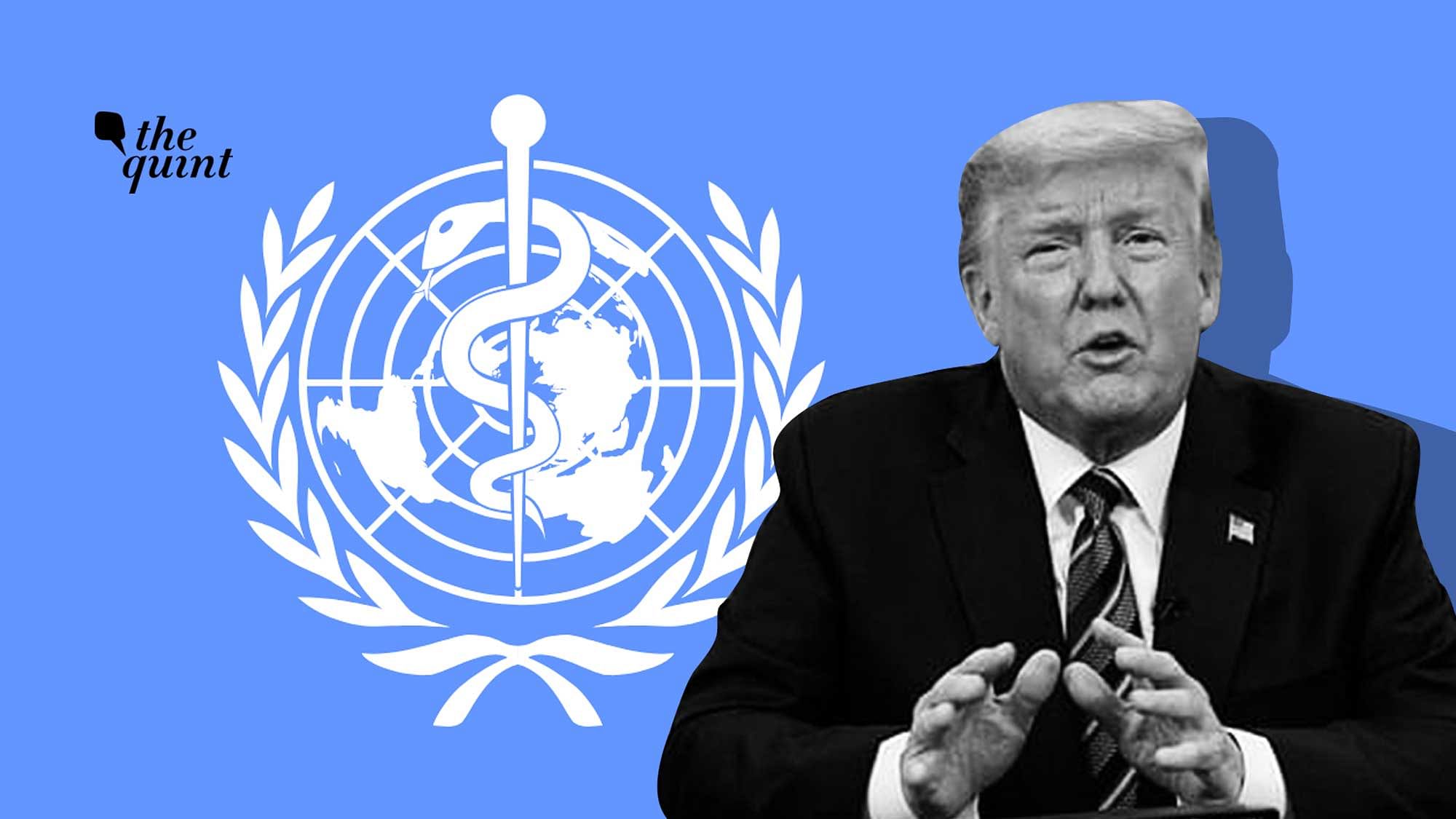 US President Donald Trump has accused the WHO of mishandling the initial spread of COVID-19 in China, and of being in control of the country.