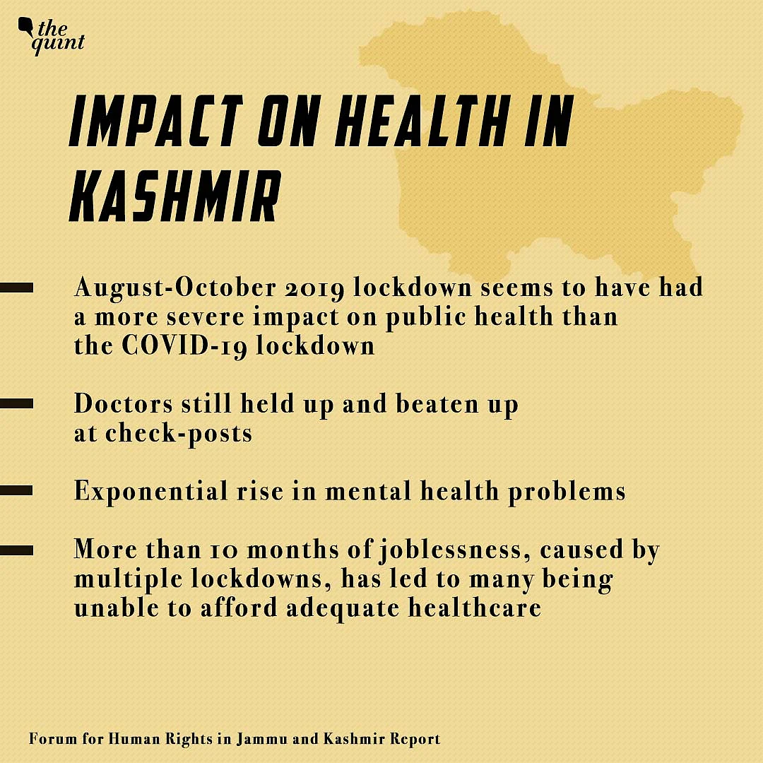 Impact on Health in Kashmir.