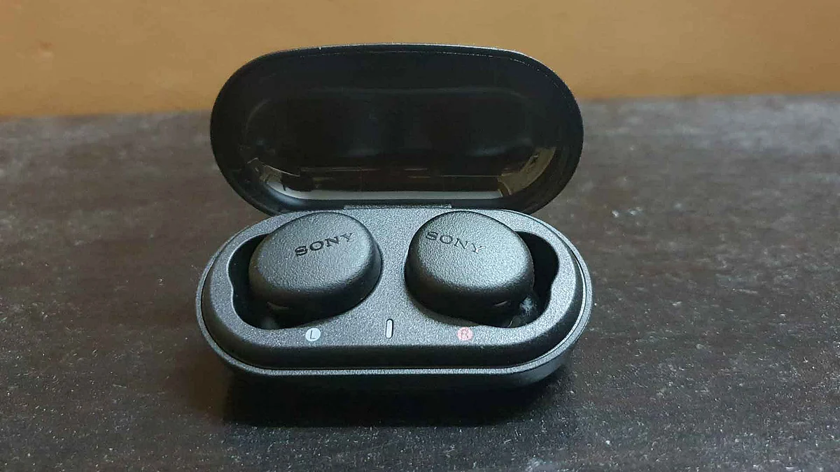 The Sony WF-XB700 comes with a dedicated wireless charging pod.