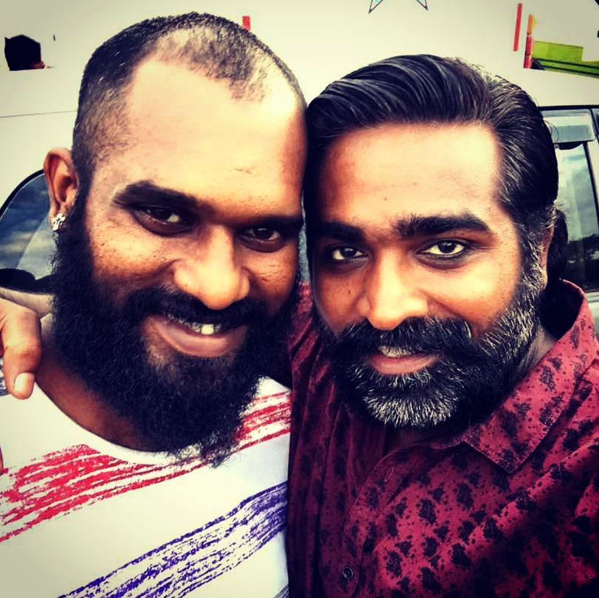 Choreographer Satish Babu with actor Vijay Sethupathi.