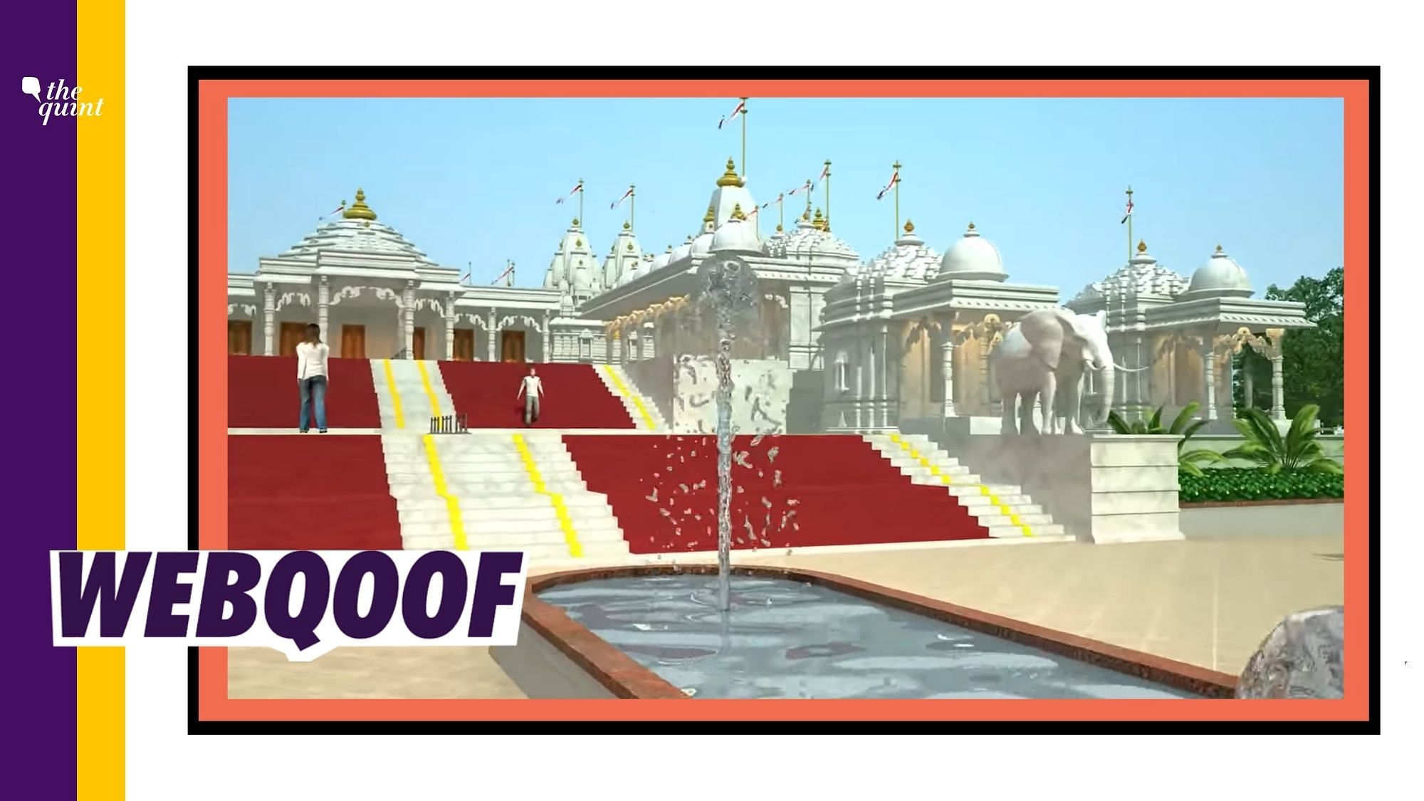 The video is actually from 2014 and is intended to be a virtual model of a Jain temple.