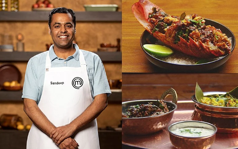 Contestant Sandeep Pandit in one of the seasons of Masterchef Australia.