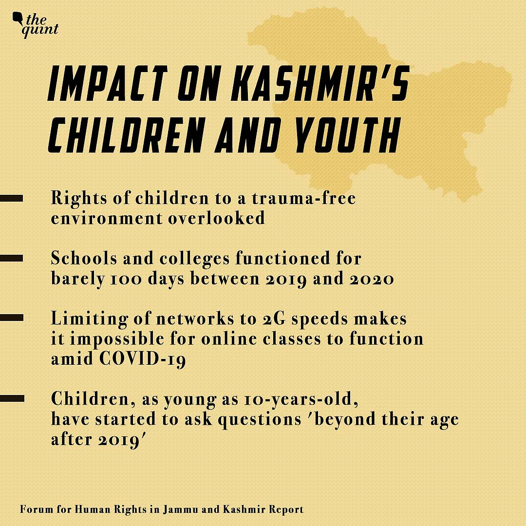 Impact on Kashmir’s Children and Youth.