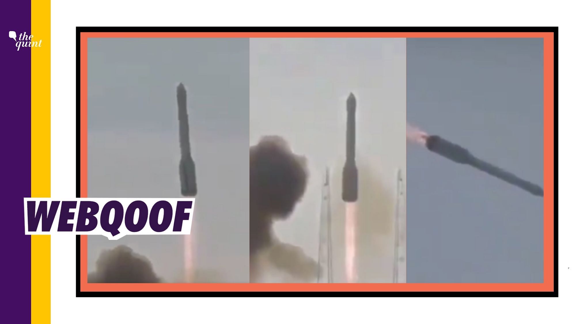 An old and unrelated video of a rocket crash is being falsely claimed to be from India.