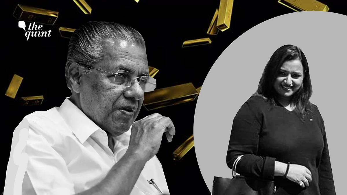 Kerala Chief Minister Pinaryai Vijayan (L) and gold smuggling case accused Swapna Suresh (R).