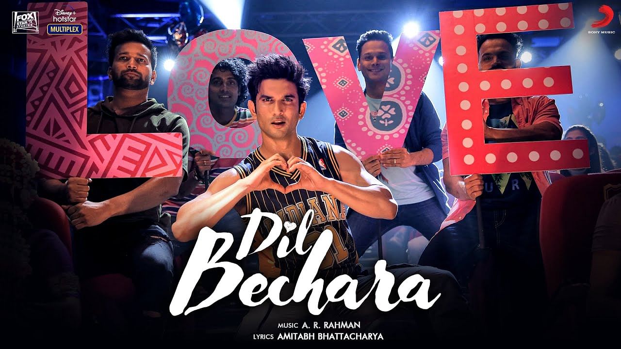 Sushant Singh Rajput in a poster from Dil Bechara.