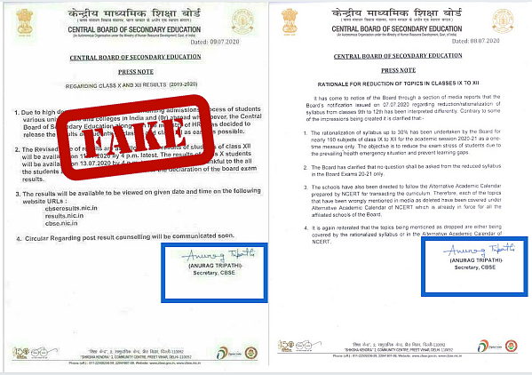 Left: Viral Circular. Right: Official circular.