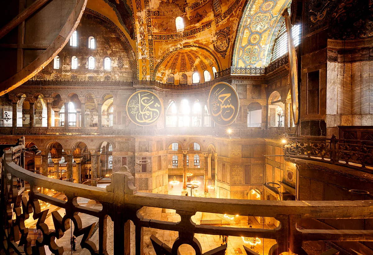 Interiors of Hagia Sophia