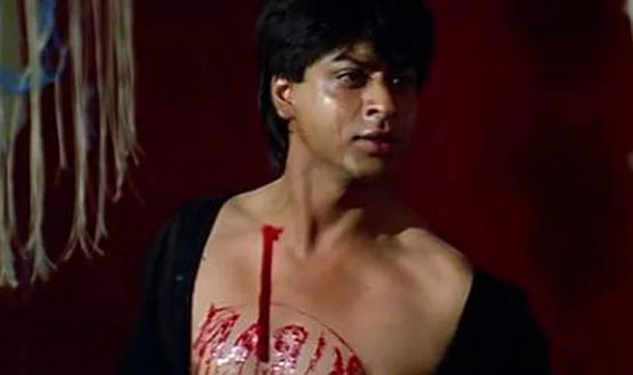 Shah Rukh Khan in a still from Darr.