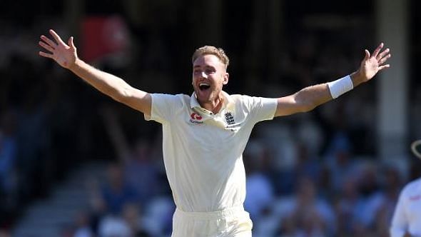 Stuart Broad helped England thrash West Indies by 269 runs in the rain-affected fifth day of the third Test at Old Trafford.
