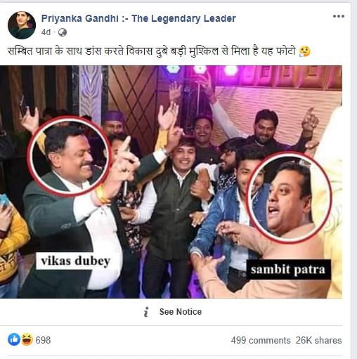 The Quint found that the image is morphed and the person in the photo is not Sambit Patra.