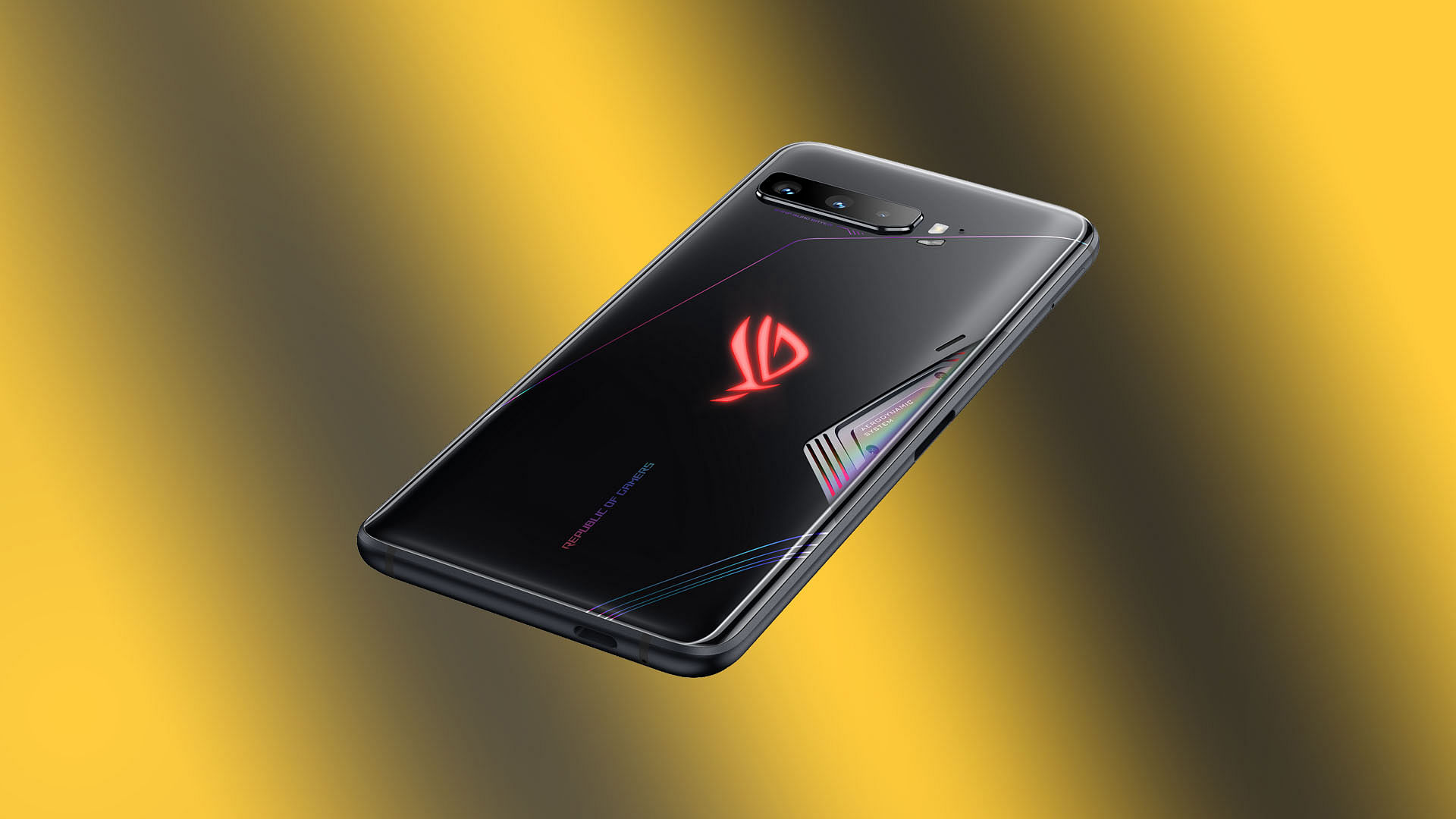 The Asus ROG Phone 3 features a 6.59-inch FHD+ AMOLED panel.