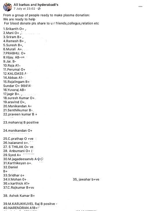 Fact Check Of List Of Plasma Donors Old Blood Donors List Viral As Plasma Donors Amid Covid 19 Pandemic Egg donation is most popular by those barren females who are unable to perform healthy and fine quality of eggs for fertilization.