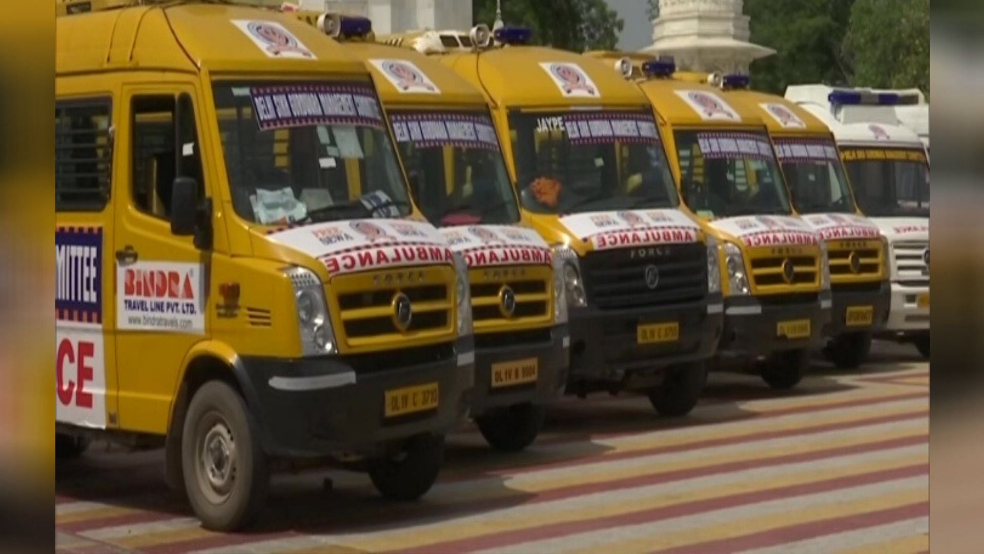12 ambulances will be stationed across Delhi.
