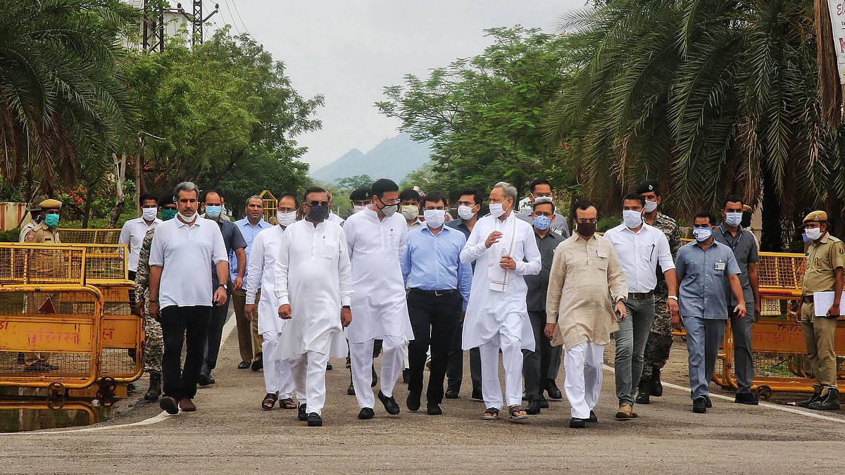 Rajasthan: Gehlot Meets Governor, 'Dharna' Staged for Assembly Session
