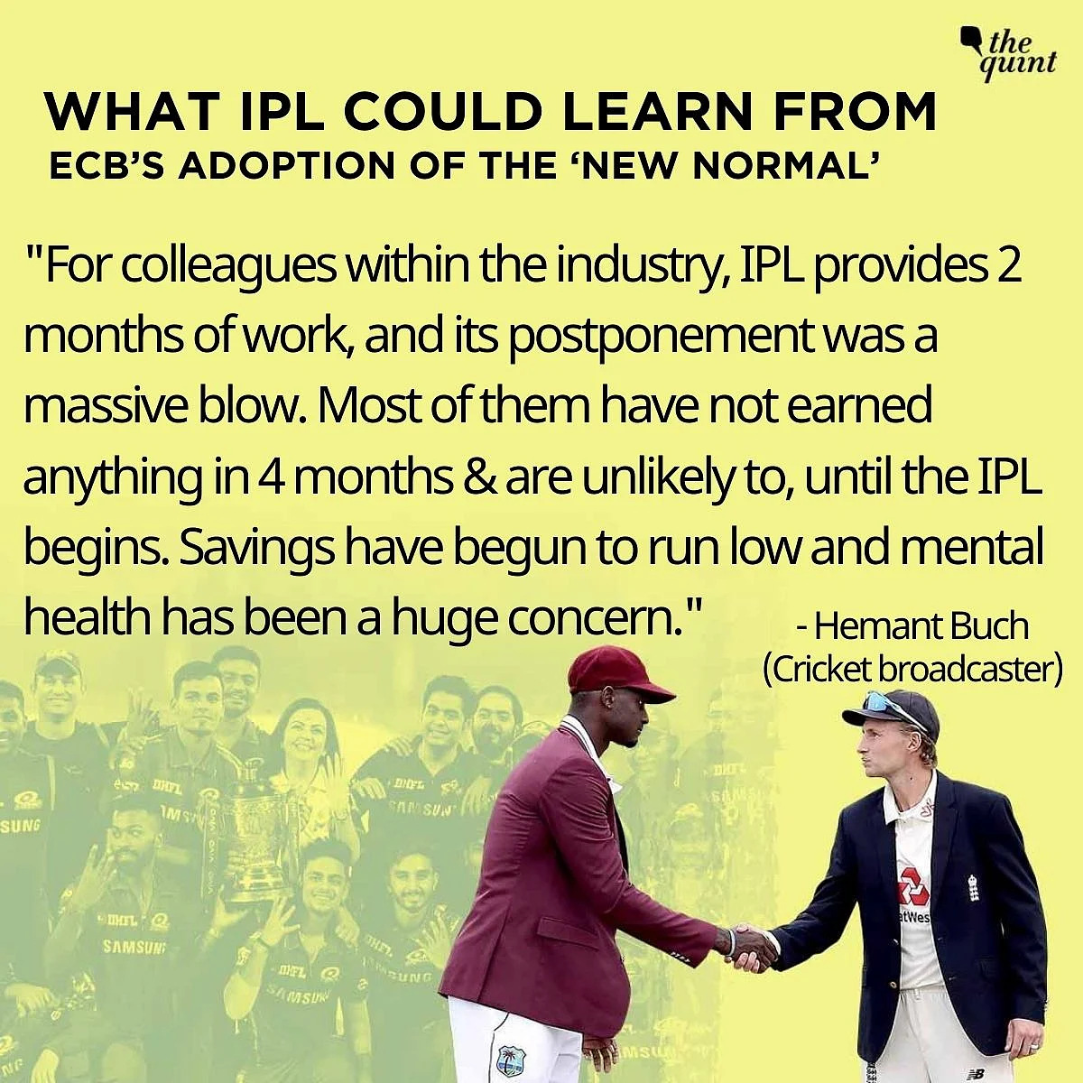 England-WI Test Series Learnings Could Help BCCI Pull Off IPL