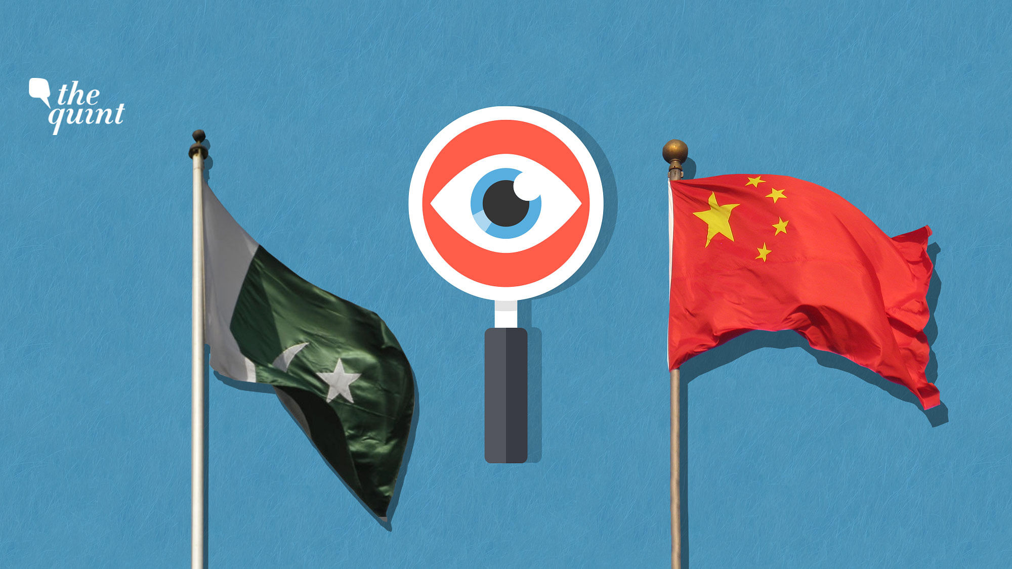 Image of Chinese and Pakistani flags used for representational purposes.
