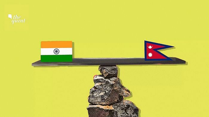 Image of India and Nepal’s flags used for representational purposes.