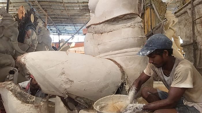 With no orders for Ganesh idols, Mumbai's idol-makers are taking “each week as it comes” ahead of Ganesh Chaturthi.