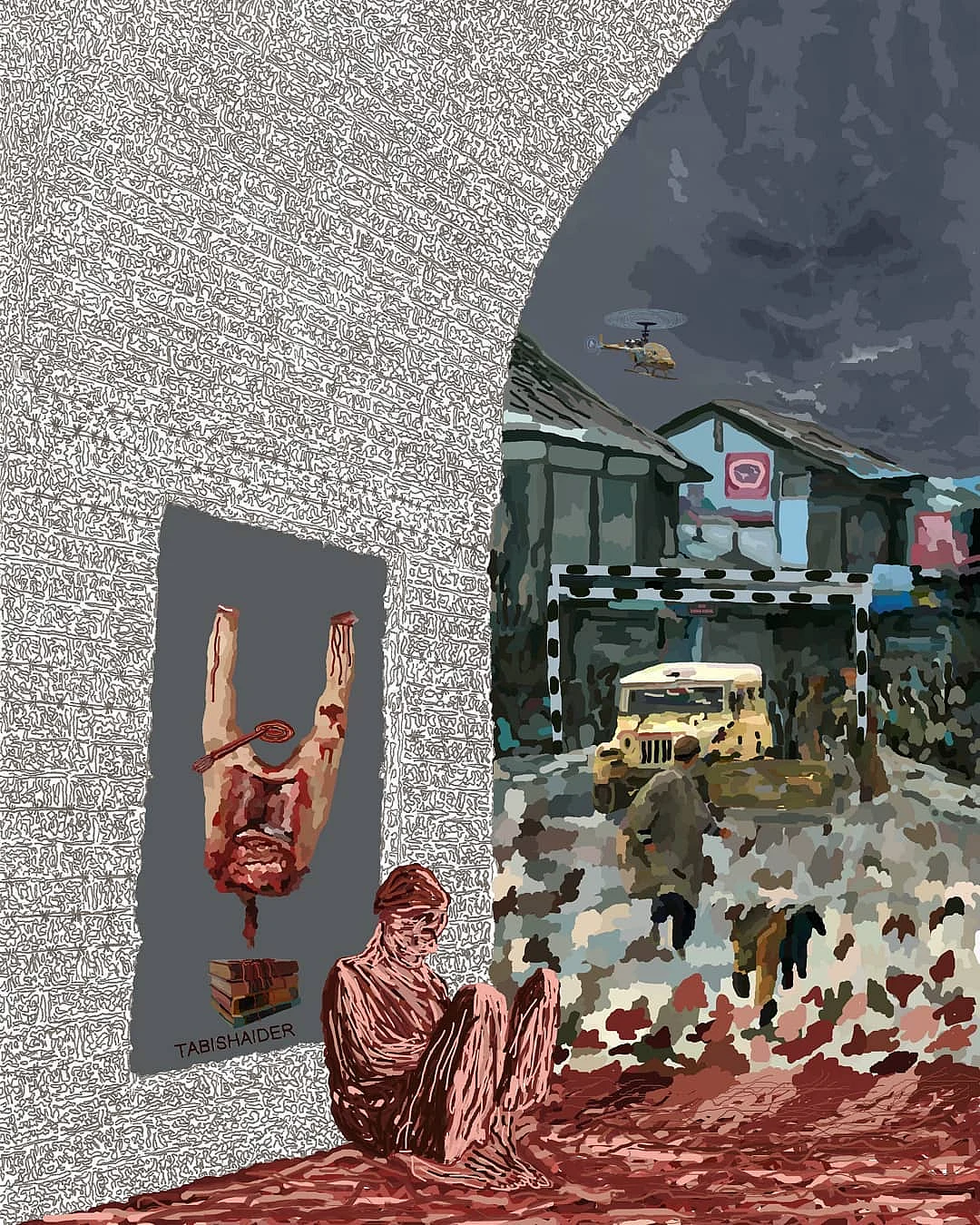 One of Tabish’s famous paintings.