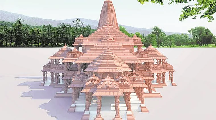 The proposed design for the Ram Mandir.