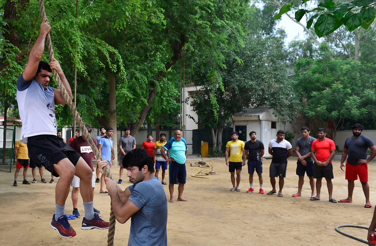 Sushil Kumar and Indian wrestlers have started training post the COVID-19 lockdowns.