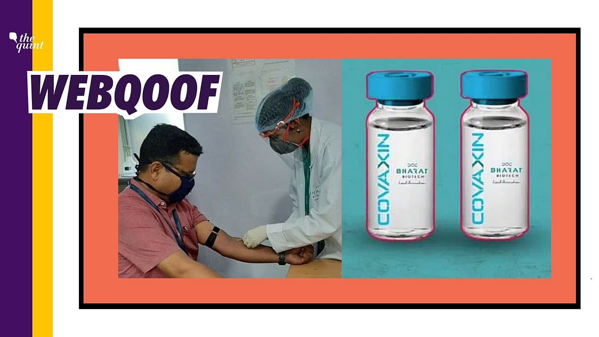 Fact Check of Viral Image of Bharat Biotech VP Taking ...