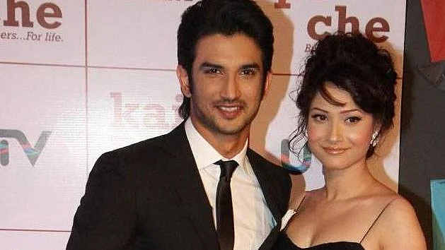 Ankita Lokhande with Sushant Singh Rajput.