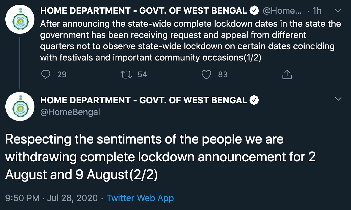 All you need to about West Bengal’s lockdown.