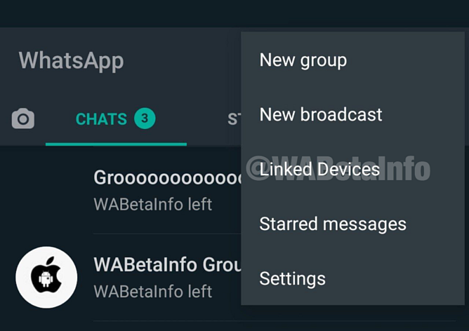 The multi-device support will be found in the Linked Devices category.