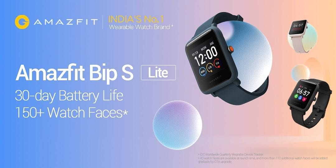 Amazfit Bip S Lite Watch to be on Flash Sale at 12 pm on 29 July