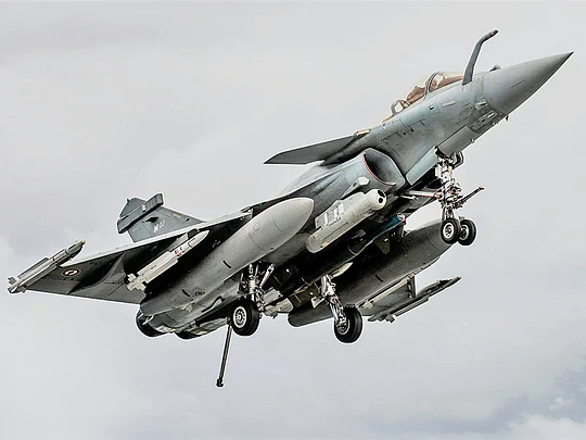 A French Dassault Rafale fighter plane. 