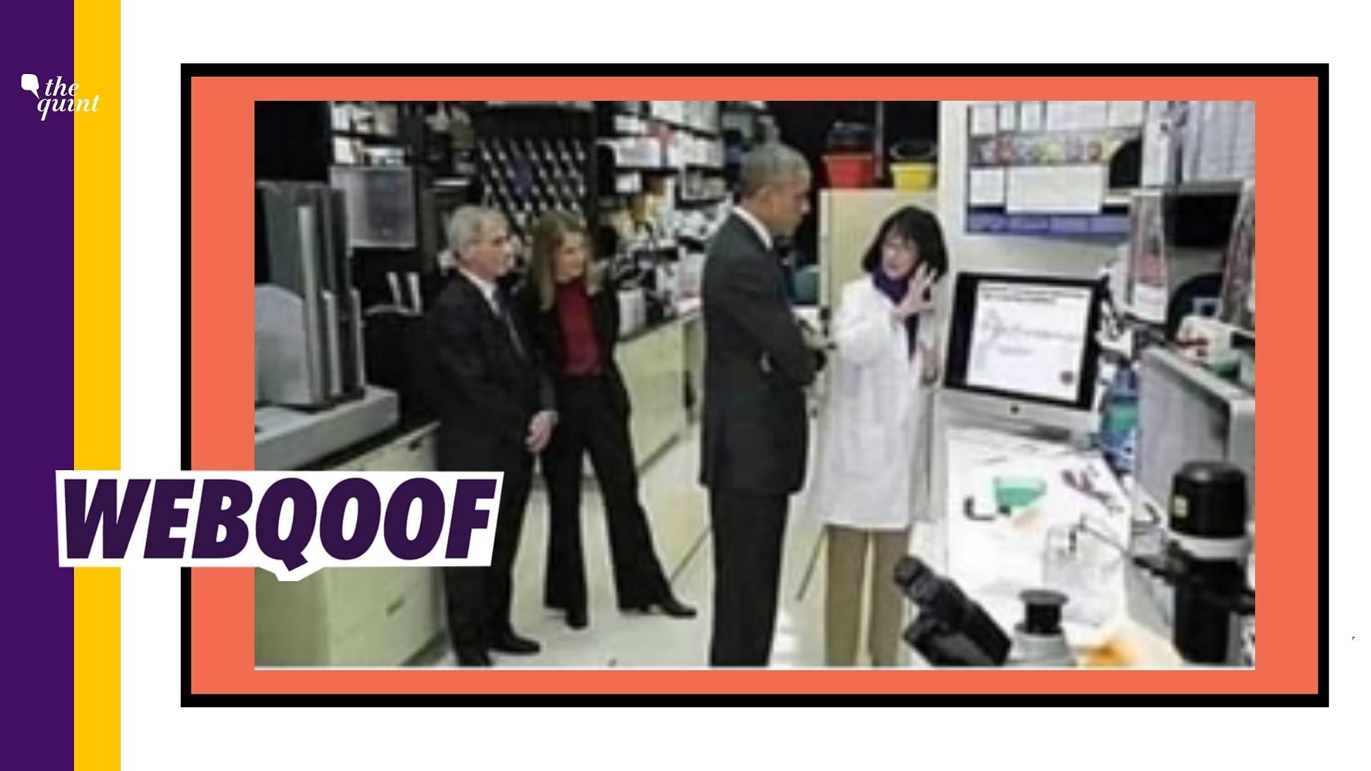 A 2014 image featuring Barack Obama with Dr Fauci is being circulated with false claims.