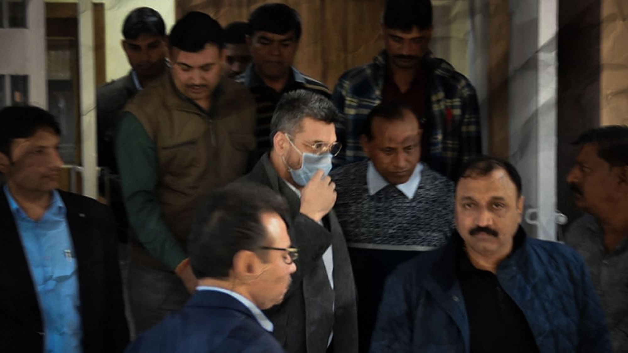 Sanjeev Chawla, a key accused in the match-fixing scandal involving former South African cricket team captain Hansie Cronje in 2000, at the crime branch office in New Delhi, Thursday, 13 February 2020.