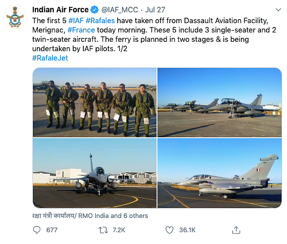 Rafale Jets Get Fuel Mid-Air, IAF ‘Appreciates Help’ From France