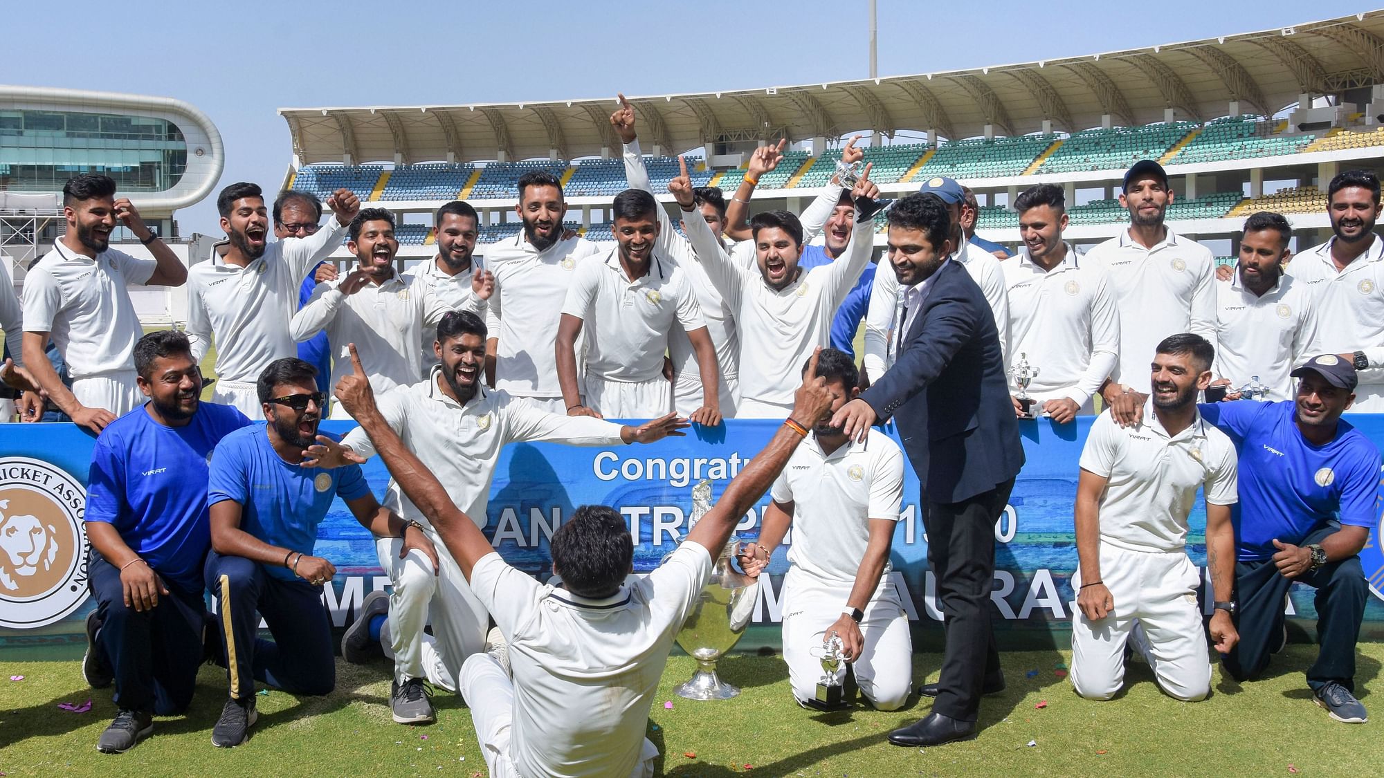 Saurashtra are the defending champions of the Ranji Trophy which they won earlier this year in March beating Bengal in the final.