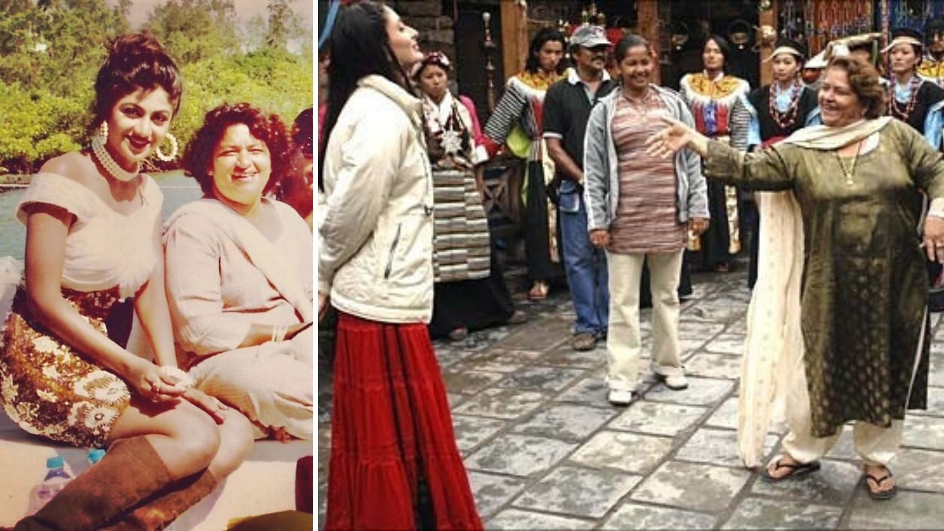 Shilpa Shetty and Kareena Kapoor shared a few pictures remembering Saroj Khan.