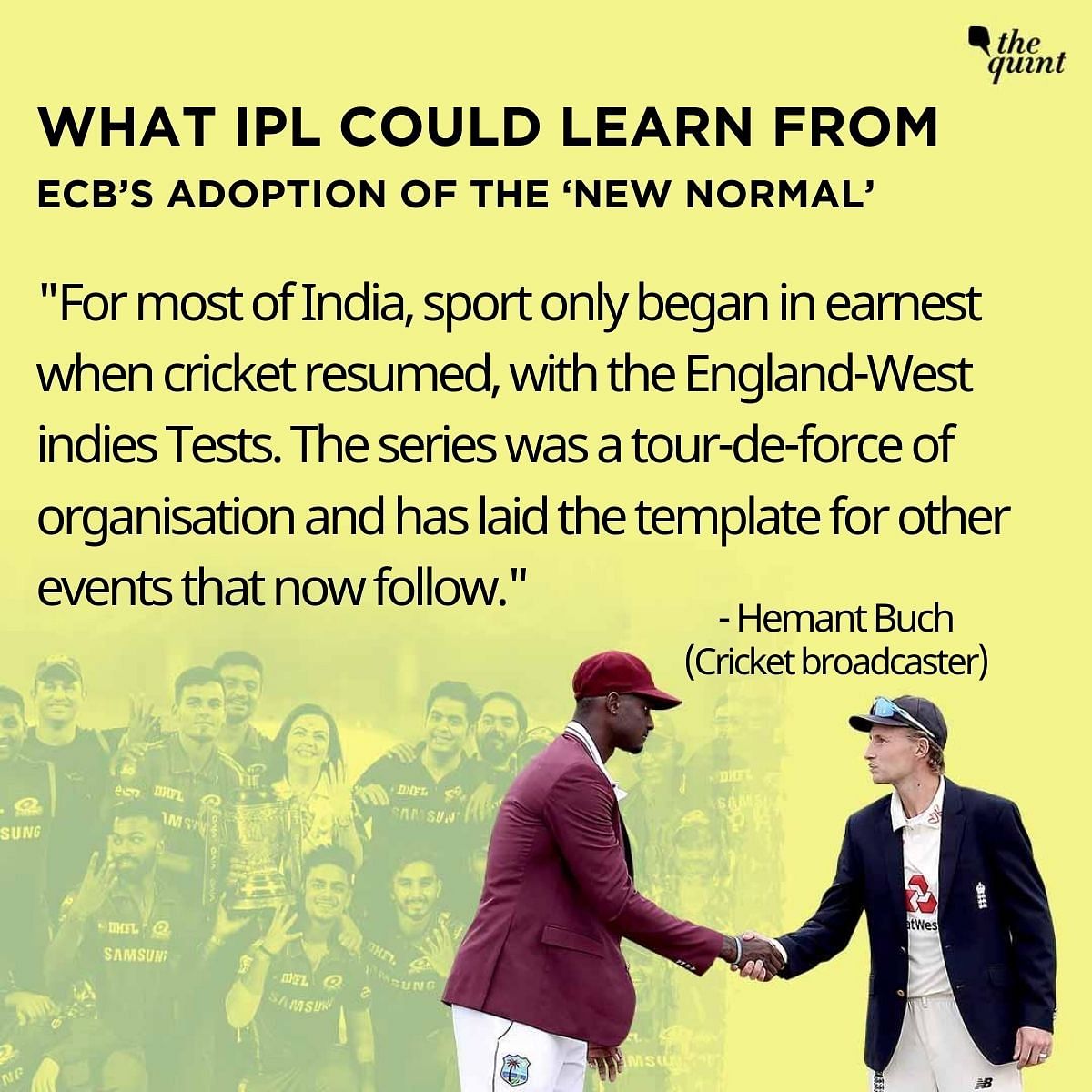 While having the IPL is a welcome move, it will be a huge logistical task to set up a system in a different country.