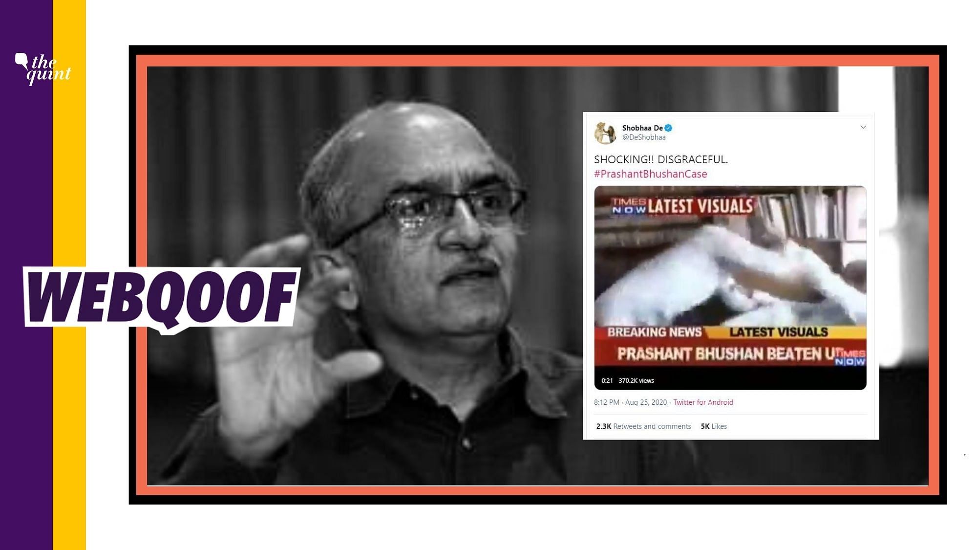 A 2011 video showing Supreme Court lawyer and activist <a href="https://www.thequint.com/topic/prashant-bhushan">Prashant Bhushan</a> is viral again with false claims.