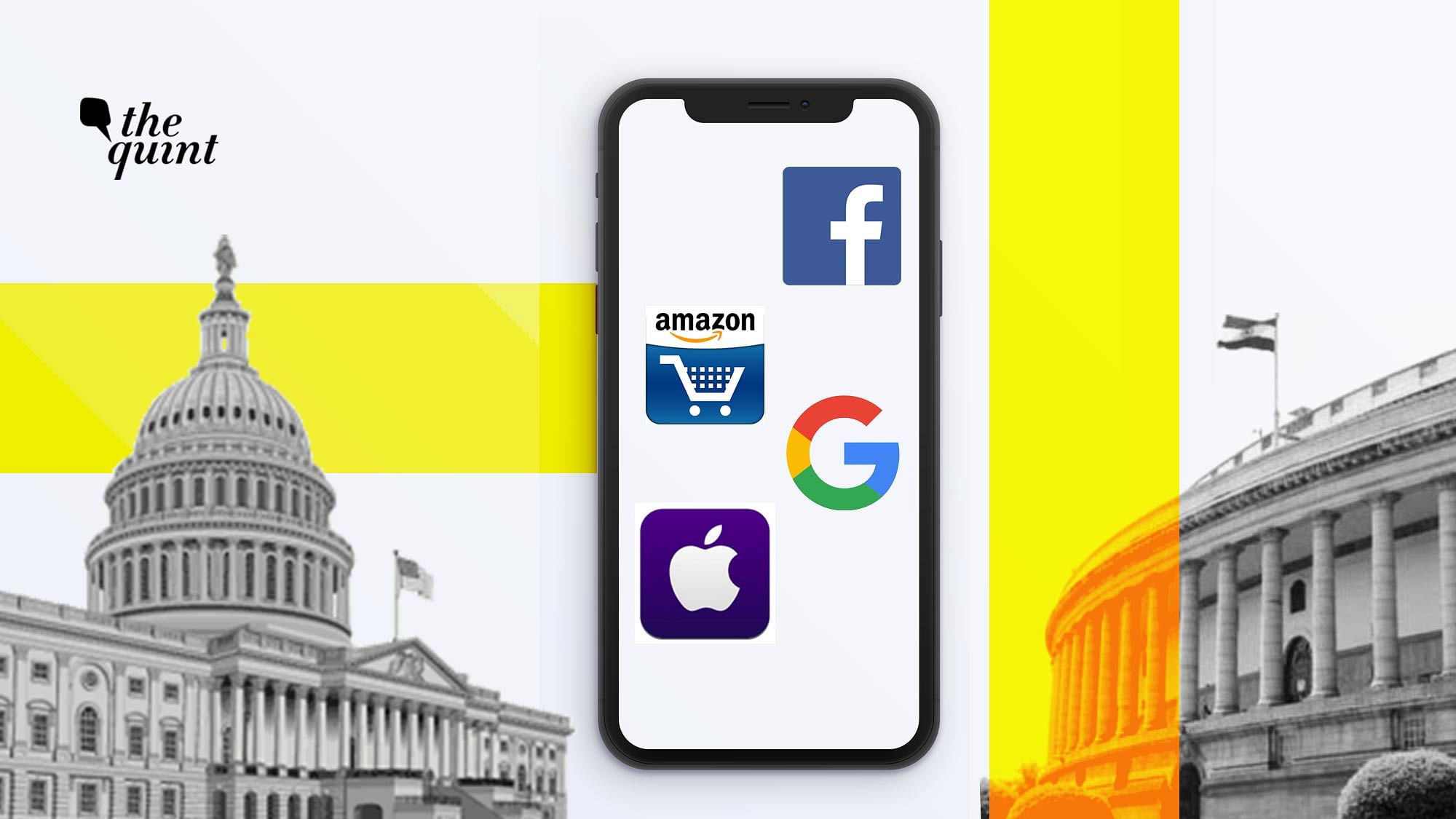 <b>The Quint</b> accessed detailed reports and spoke with legal, tech experts as well as a CEO  to find out what questions India could and should be asking Big Tech companies like Amazon, Apple, Facebook and Google that were summoned by US Congress.