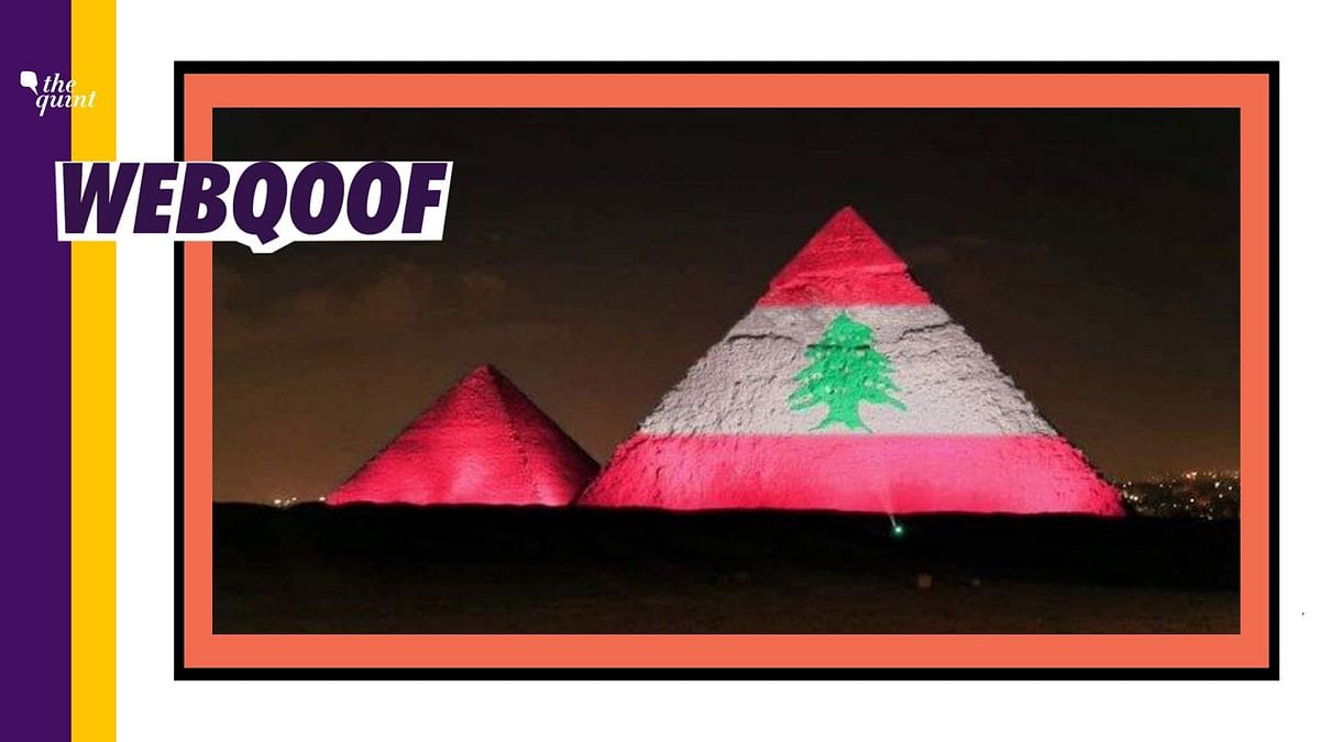 Giza Pyramids Lit Up After Beirut Blasts? No, Viral Image is Fake!