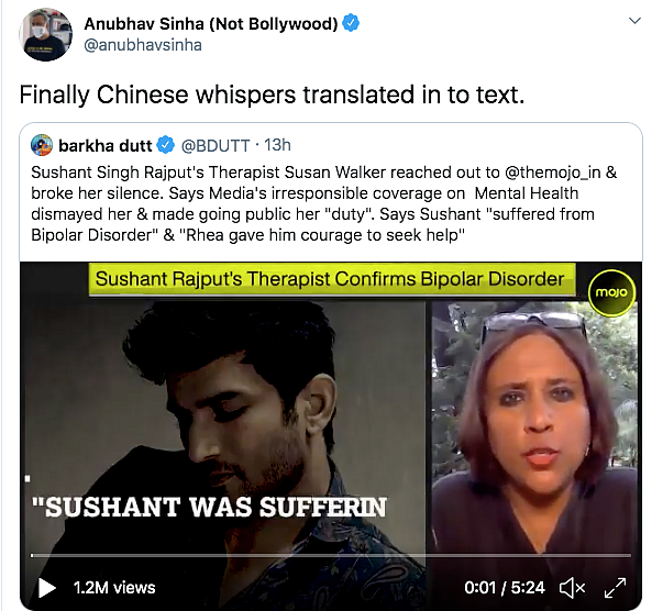 Sushant's Therapist Going Public Gets Twitter Divided