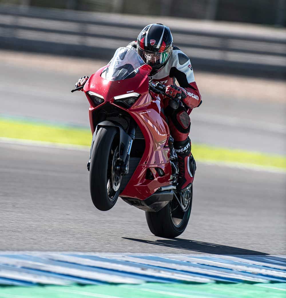 The new Ducati Panigale V2 competes with litre-class bikes like the Kawasaki ZX-10R and the Suzuki GSX-R1000.