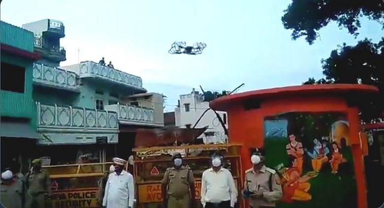 DJI Phantom Drones were used as part of the security, a senior officer of Ayodhya Police told The Quint.