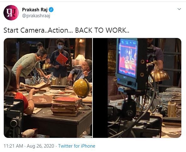 The shoot of the 2018 film's sequel resumed on 26 August.
