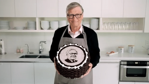 Bill Gates wishes Warren Buffett on birthday.