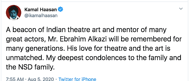 Beacon of Indian Theatre: B'Wood Pays Tribute to Ebrahim Alkazi