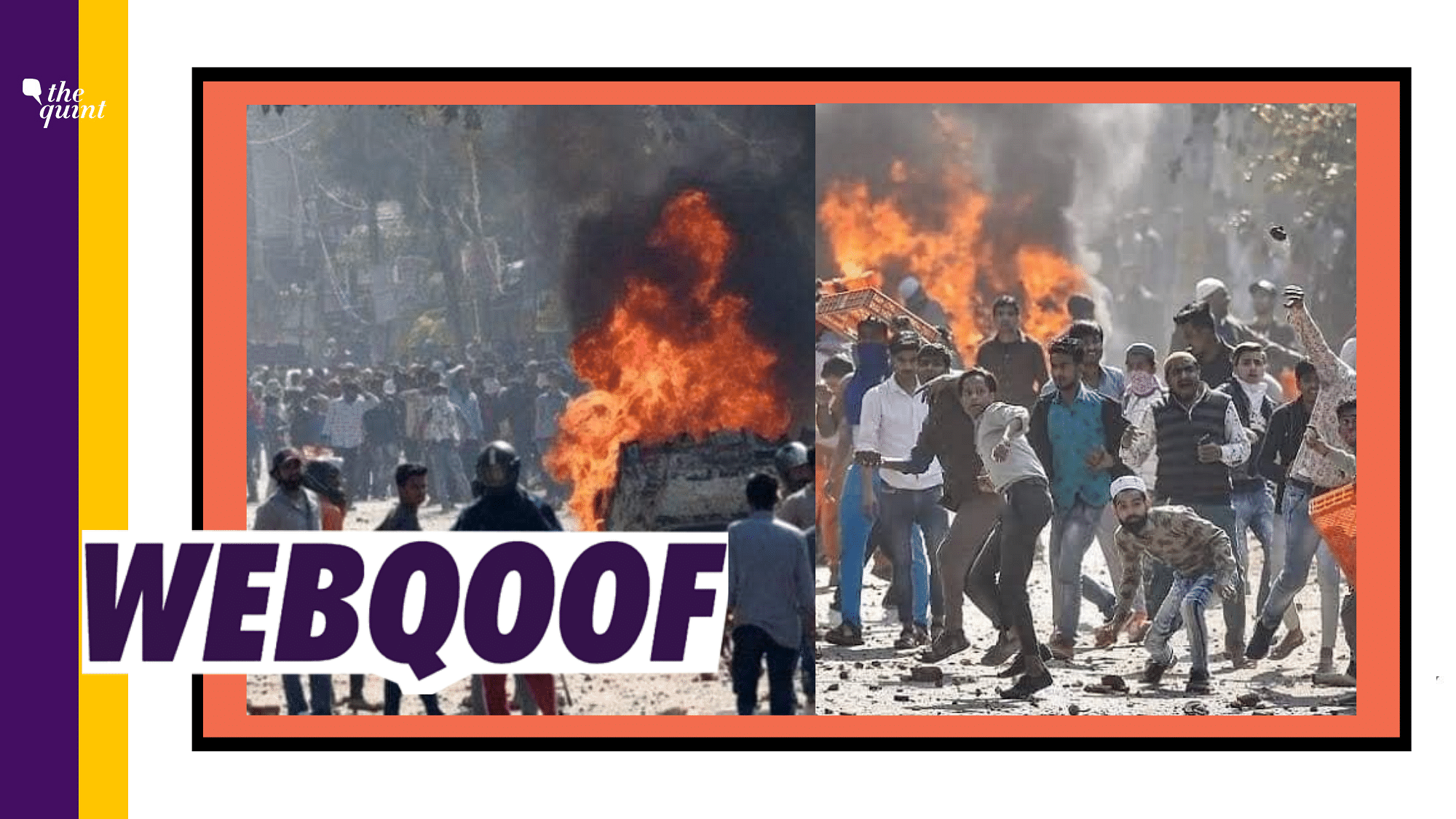 The images shared as violence in Bengaluru are actually old and from the northeast Delhi violence in February.